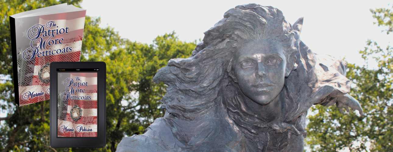 Dicey Langston monument with The Patriot Wore Petticoats